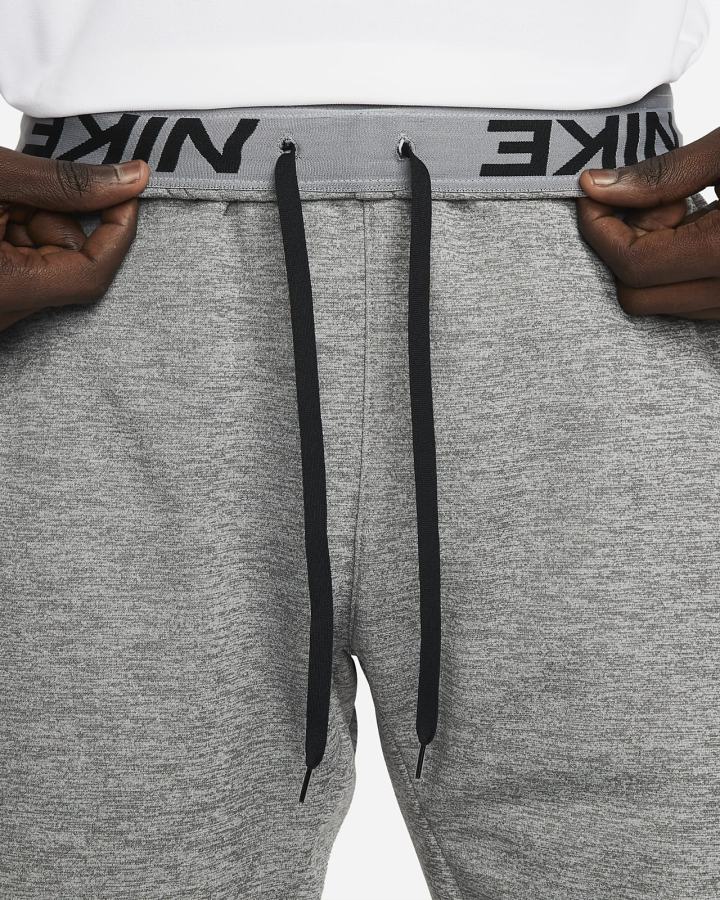 Pantalones Nike Therma-FIT Fitness Hombre Gris Oscuro Negras | UOMWV-9546