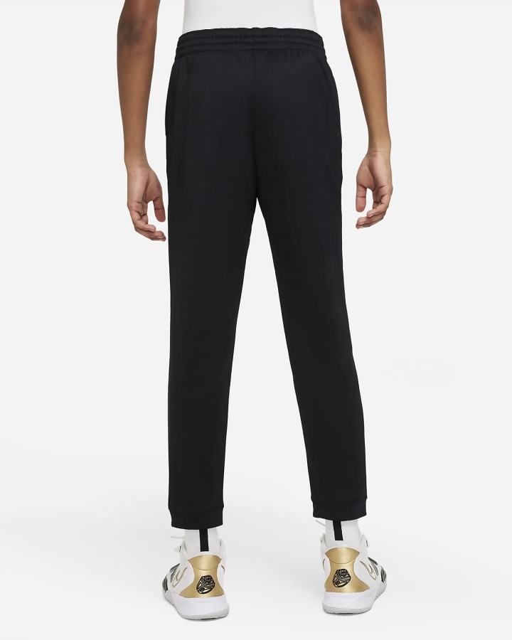Pantalones Nike Therma-FIT Kids Basketball (Extended Size) Niño Negras Blancas | DEALP-8635
