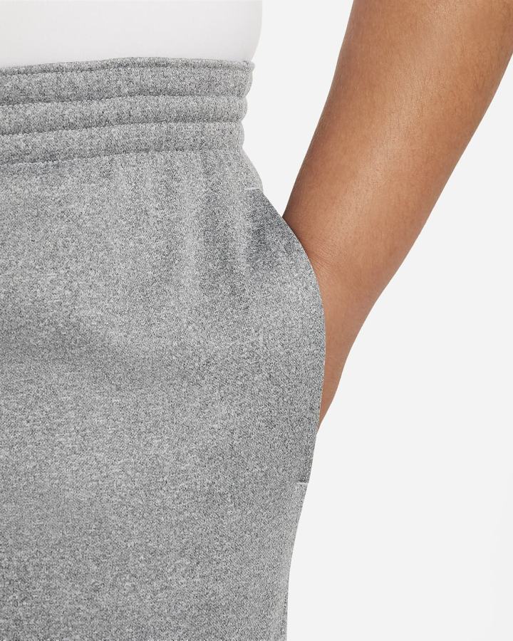Pantalones Nike Therma-FIT Kids Basketball (Extended Size) Niño Gris Oscuro Negras | MSXQG-8620