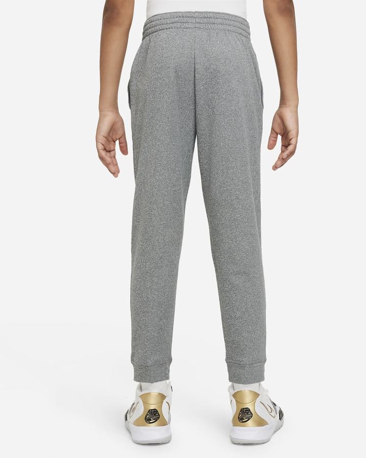 Pantalones Nike Therma-FIT Kids Basketball (Extended Size) Niño Gris Oscuro Negras | PDLSZ-7698