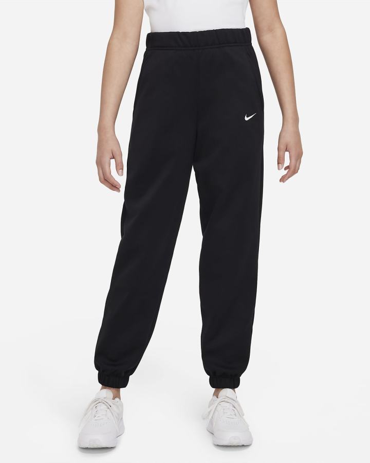 Pantalones Nike Therma-FIT Kids Cuffed Niña Negras Blancas | MBSXH-7402