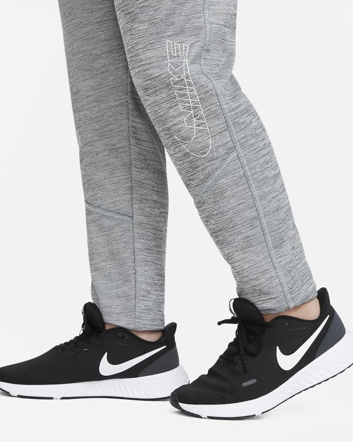 Pantalones Nike Therma-FIT Kids Estampadas Tapered Training Niño Gris | MZQFT-1834