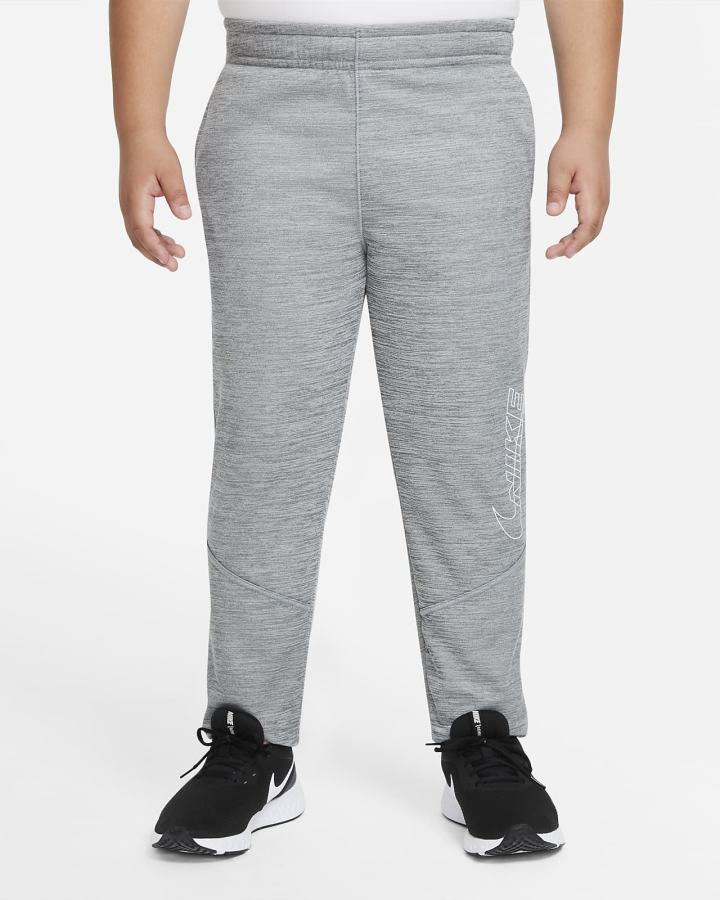 Pantalones Nike Therma-FIT Kids Estampadas Tapered Training Niño Gris | MZQFT-1834