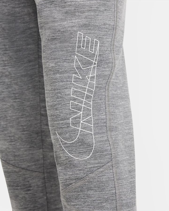 Pantalones Nike Therma-FIT Kids Estampadas Tapered Training Niño Gris | NOLZF-9263