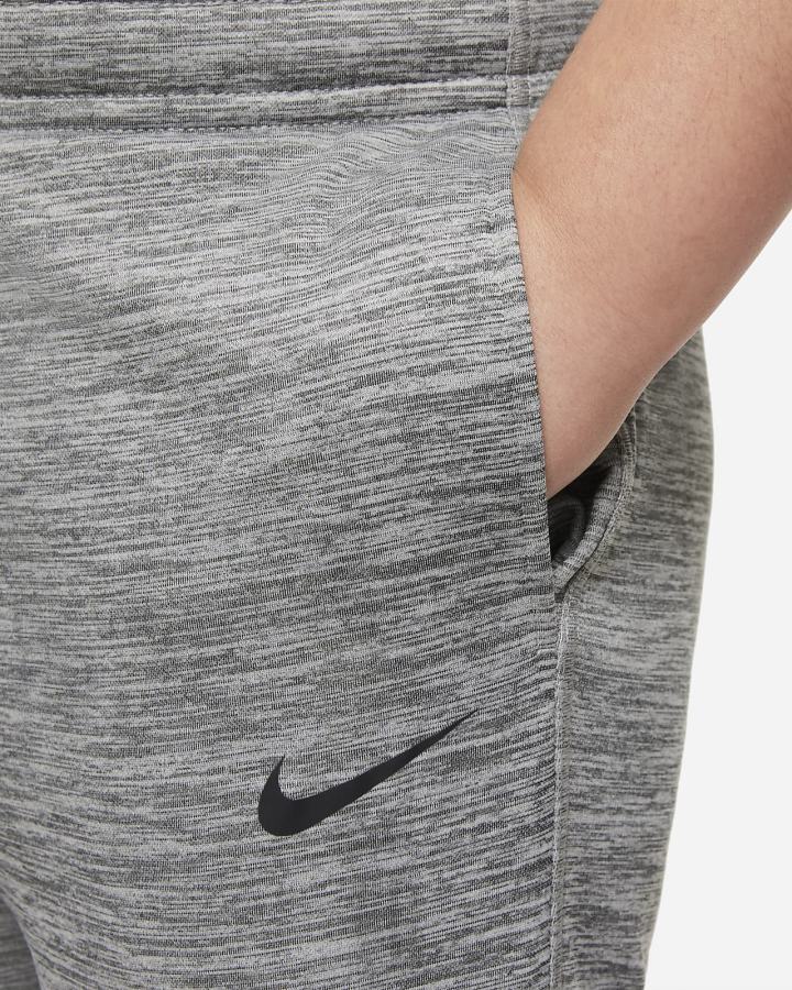 Pantalones Nike Therma-FIT Kids Open-Hem Training (Extended Size) Niño Gris Negras | BRVTE-6957