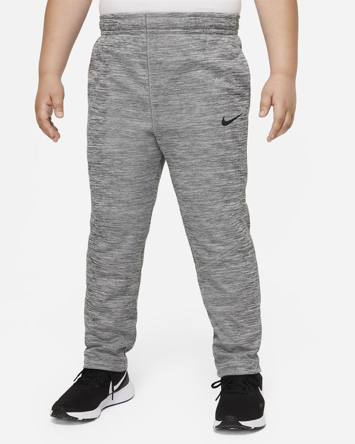 Pantalones Nike Therma-FIT Kids Open-Hem Training (Extended Size) Niño Gris Negras | BRVTE-6957