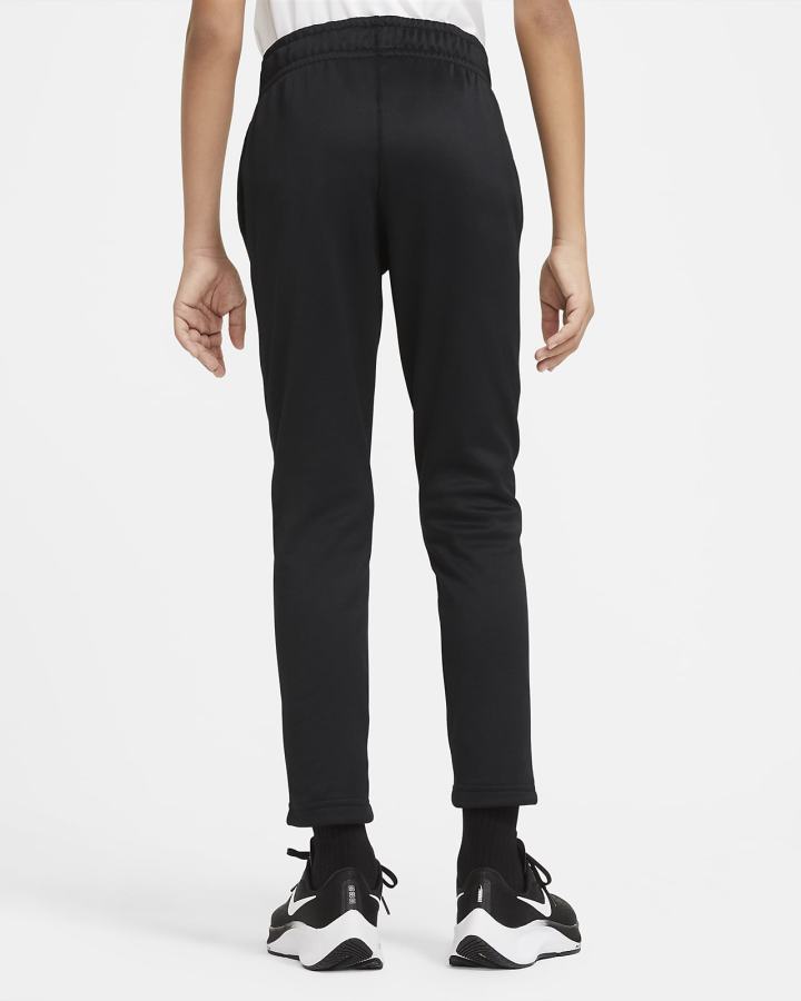 Pantalones Nike Therma-FIT Kids Open-Hem Training (Extended Size) Niño Negras Blancas | DBSIH-8013