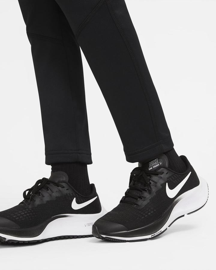 Pantalones Nike Therma-FIT Kids Open-Hem Training (Extended Size) Niño Negras Blancas | DBSIH-8013