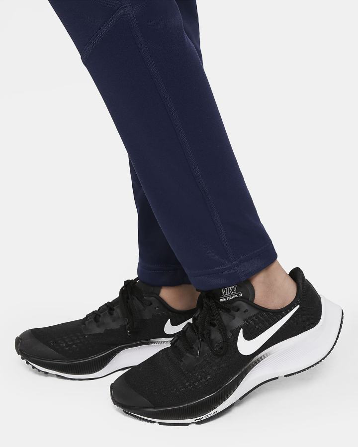 Pantalones Nike Therma-FIT Kids Open-Hem Training (Extended Size) Niño Azul Marino Blancas | MPUEB-8637