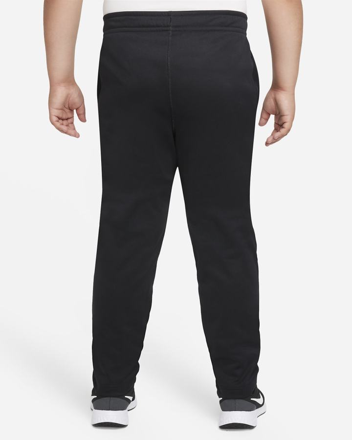 Pantalones Nike Therma-FIT Kids Open-Hem Training (Extended Size) Niño Negras Blancas | PEFRG-2943