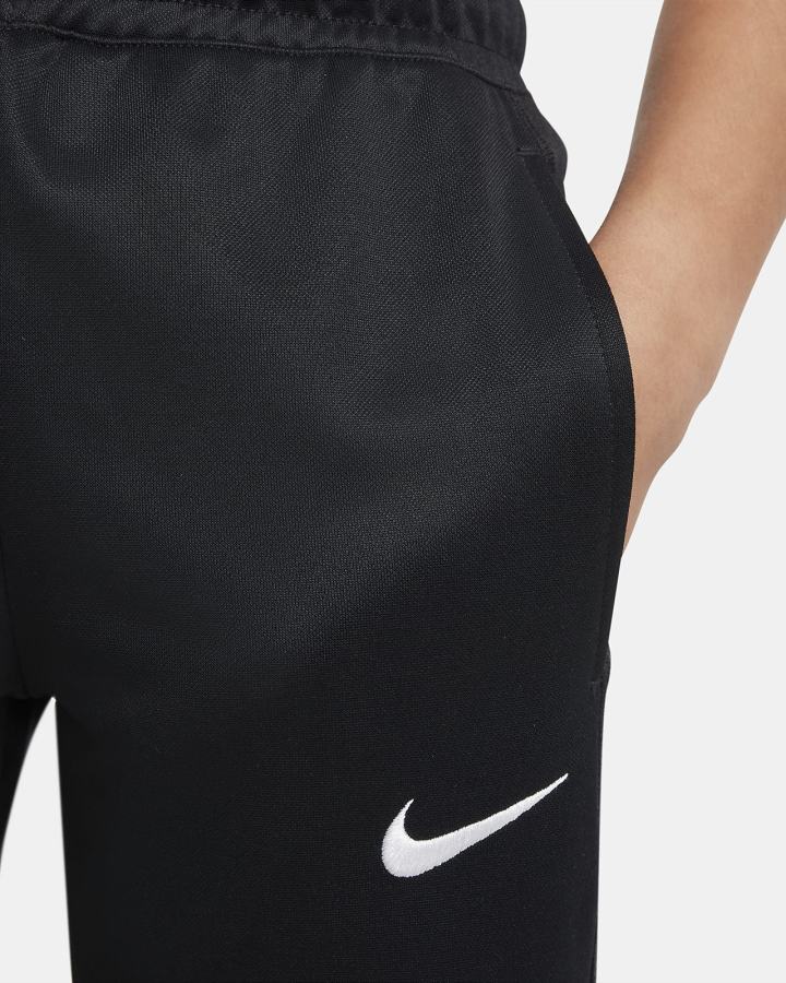 Pantalones Nike Therma-FIT Kids Open-Hem Training Niña Negras Blancas | SDHIA-6348