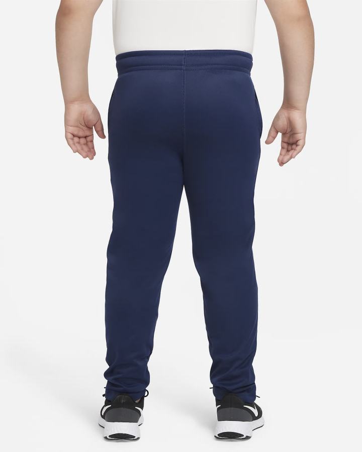 Pantalones Nike Therma-FIT Kids Open-Hem Training (Extended Size) Niño Azul Marino Blancas | ZTCAK-9052