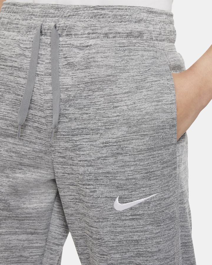 Pantalones Nike Therma-FIT Kids Open-Hem Training Niña Gris Oscuro Blancas | ZTJCP-2846