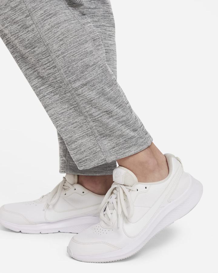 Pantalones Nike Therma-FIT Kids Open-Hem Training Niña Gris Oscuro Blancas | ZTJCP-2846