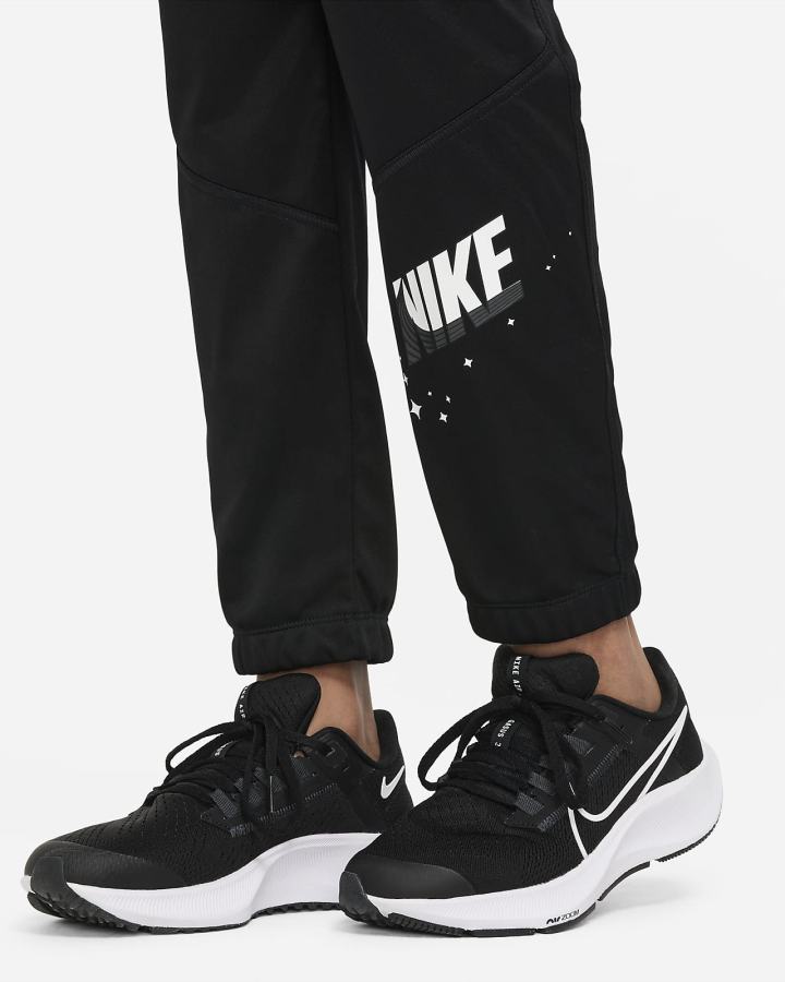 Pantalones Nike Therma-FIT Kids Tapered Training Niño Negras Blancas | BZPNG-9530