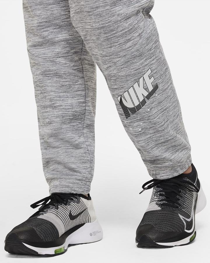 Pantalones Nike Therma-FIT Kids Tapered Training Niño Gris Oscuro Gris Claro | DCSBZ-2079