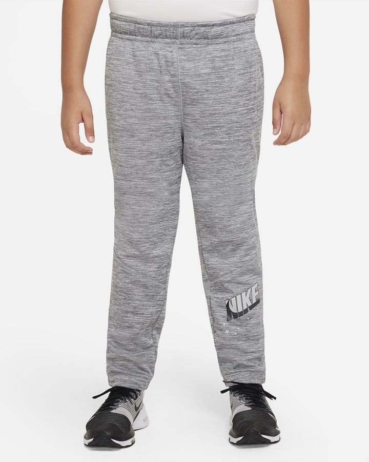 Pantalones Nike Therma-FIT Kids Tapered Training Niño Gris Oscuro Gris Claro | DCSBZ-2079