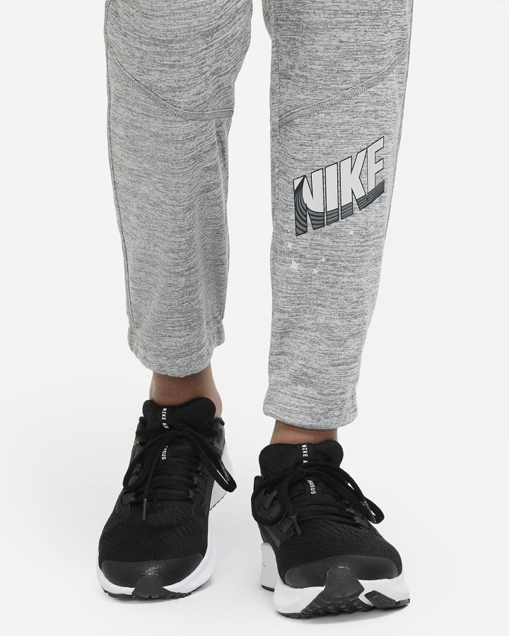 Pantalones Nike Therma-FIT Kids Tapered Training Niño Gris Oscuro Gris Claro | HGPVC-0719