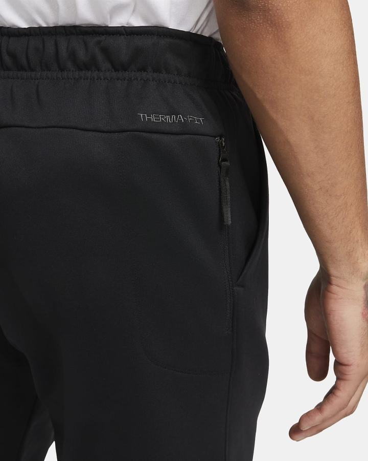 Pantalones Nike Therma-FIT Tapered Training Hombre Negras Blancas | INDUP-9018
