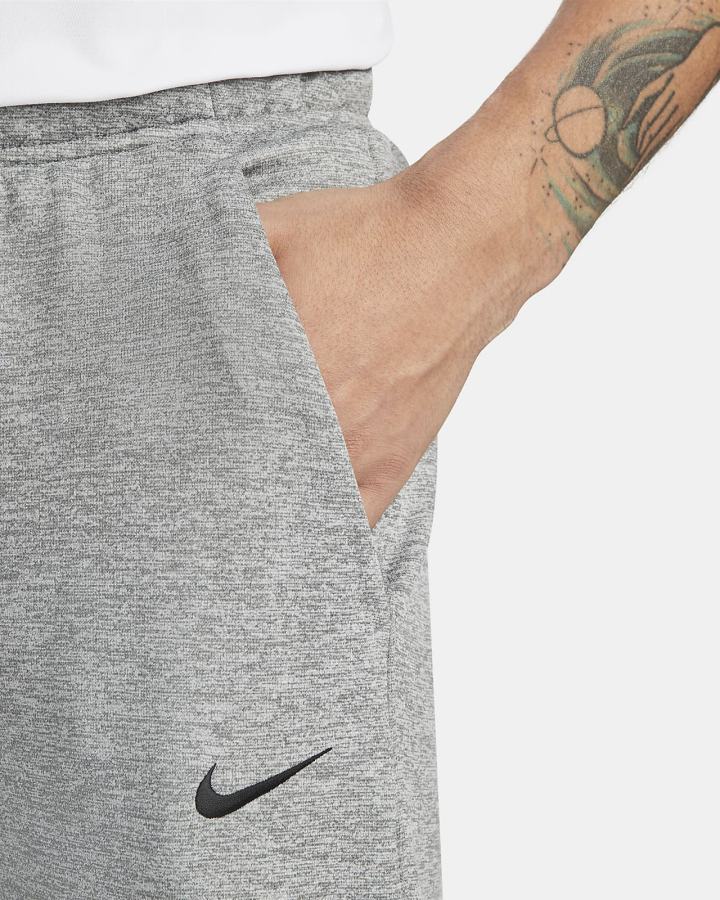 Pantalones Nike Therma-FIT Tapered Training Hombre Gris Oscuro Negras | LVTQP-7618