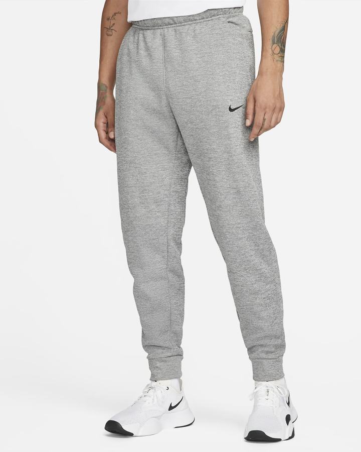 Pantalones Nike Therma-FIT Tapered Training Hombre Gris Oscuro Negras | LVTQP-7618