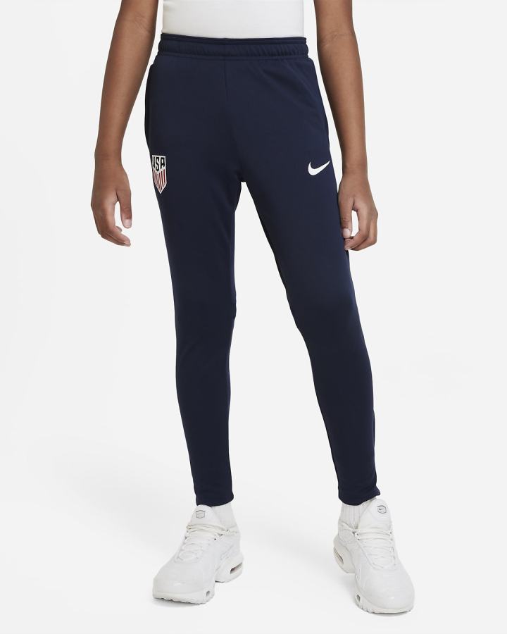 Pantalones Nike U.S. Academy Pro Kids Dri-FIT Knit Soccer Niño Obsidian Blancas | FGRAH-0218