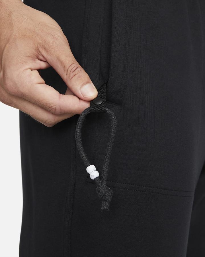 Pantalones Nike Yoga Dri-FIT Fleece Hombre Negras | QATJP-9408