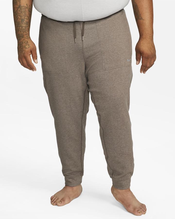 Pantalones Nike Yoga Dri-FIT Fleece Hombre Marrones | ZSOXL-7486