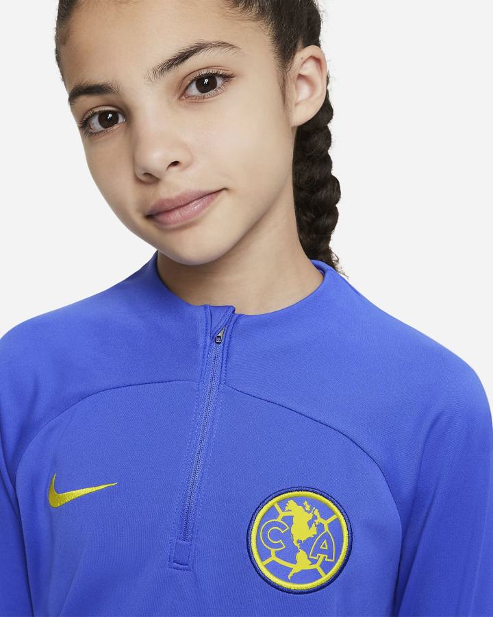 Pullover Nike Club América Academy Pro Kids Dri-FIT Soccer Drill Top Niño Azules Amarillo | TSAUH-1730
