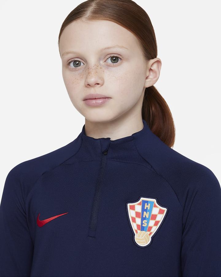 Pullover Nike Croatia Strike Kids Dri-FIT Knit Soccer Drill Top Niño Azules Rojas | OFVLH-5934