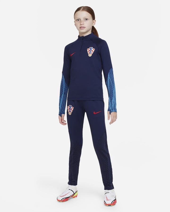 Pullover Nike Croatia Strike Kids Dri-FIT Knit Soccer Drill Top Niño Azules Rojas | OFVLH-5934