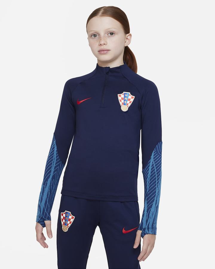 Pullover Nike Croatia Strike Kids Dri-FIT Knit Soccer Drill Top Niño Azules Rojas | OFVLH-5934