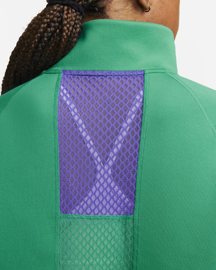 Pullover Nike Dri-FIT 1/2-Zip Training Top Mujer Verde | DAYHM-1748