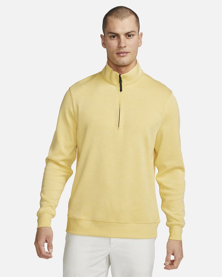Pullover Nike Dri-FIT Player Half-Zip Golf Top Hombre Limón Azules | HKGLR-8021