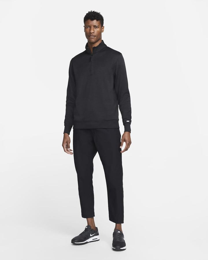 Pullover Nike Dri-FIT Player Half-Zip Golf Top Hombre Negras | QVFZU-7823