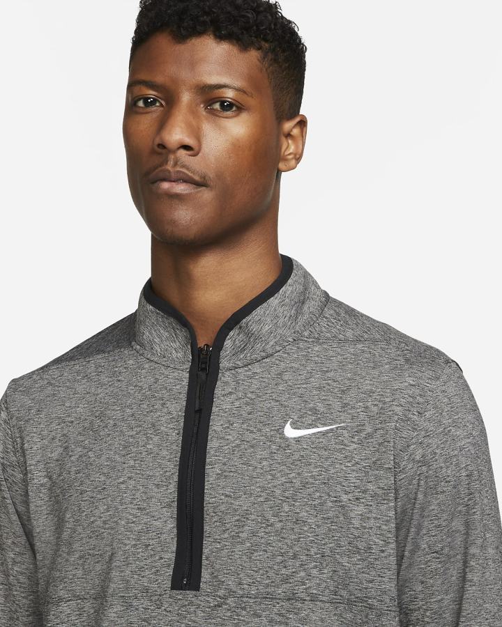 Pullover Nike Dri-FIT Victory Half-Zip Golf Top Hombre Negras Blancas | IZNXT-1893