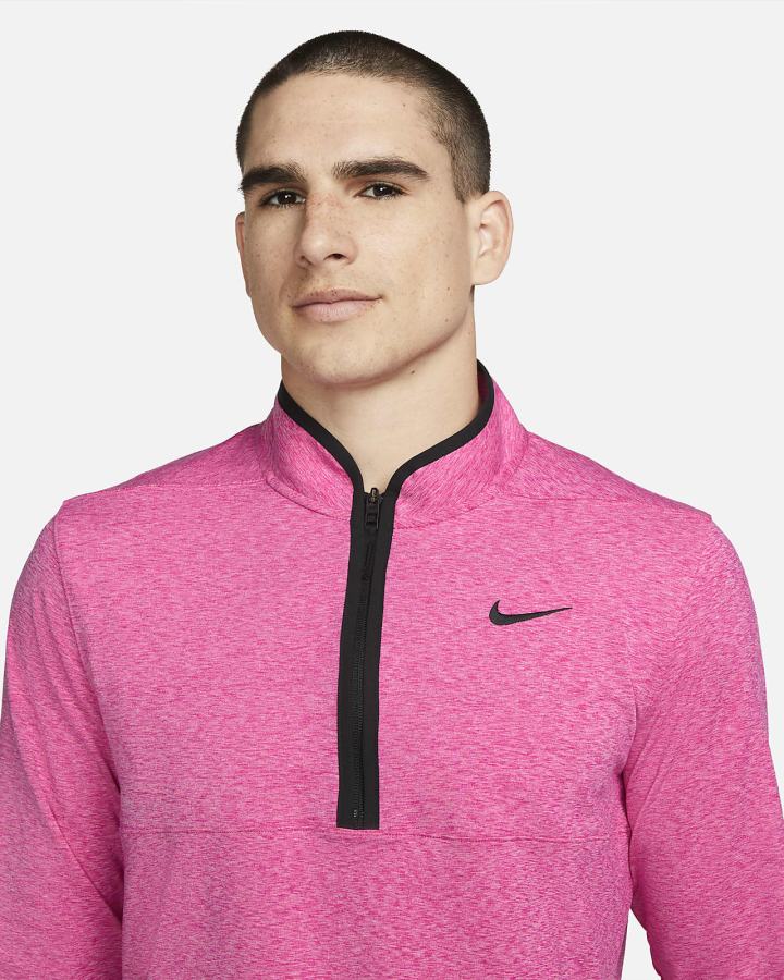 Pullover Nike Dri-FIT Victory Half-Zip Golf Top Hombre Rosas Negras | PQSLX-9156