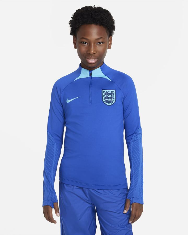 Pullover Nike England Strike Kids Dri-FIT Knit Soccer Drill Top Niña Azul Real Azules | MLYOA-9653