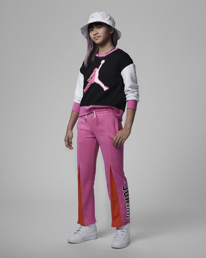 Pullover Nike Jordan Kids On the Court Crew Niña Negras | ZPJTN-9137