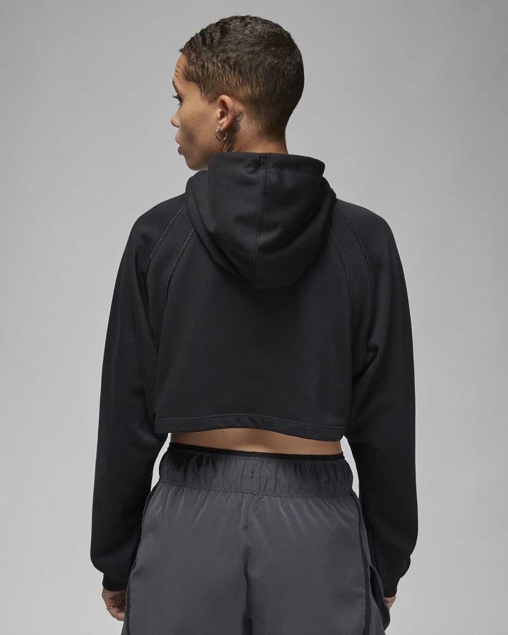 Pullover Nike Jordan Sport Cropped Mujer Negras | IOHNA-8427