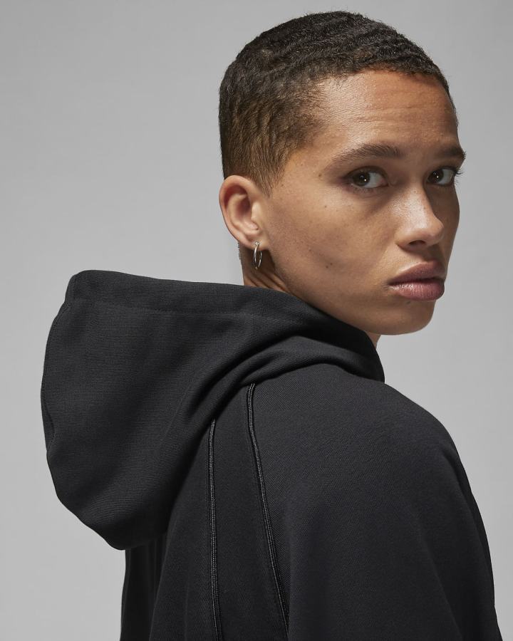 Pullover Nike Jordan Sport Cropped Mujer Negras | IOHNA-8427