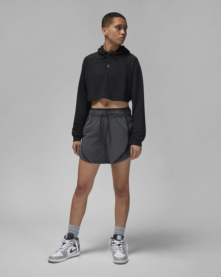 Pullover Nike Jordan Sport Cropped Mujer Negras | IOHNA-8427