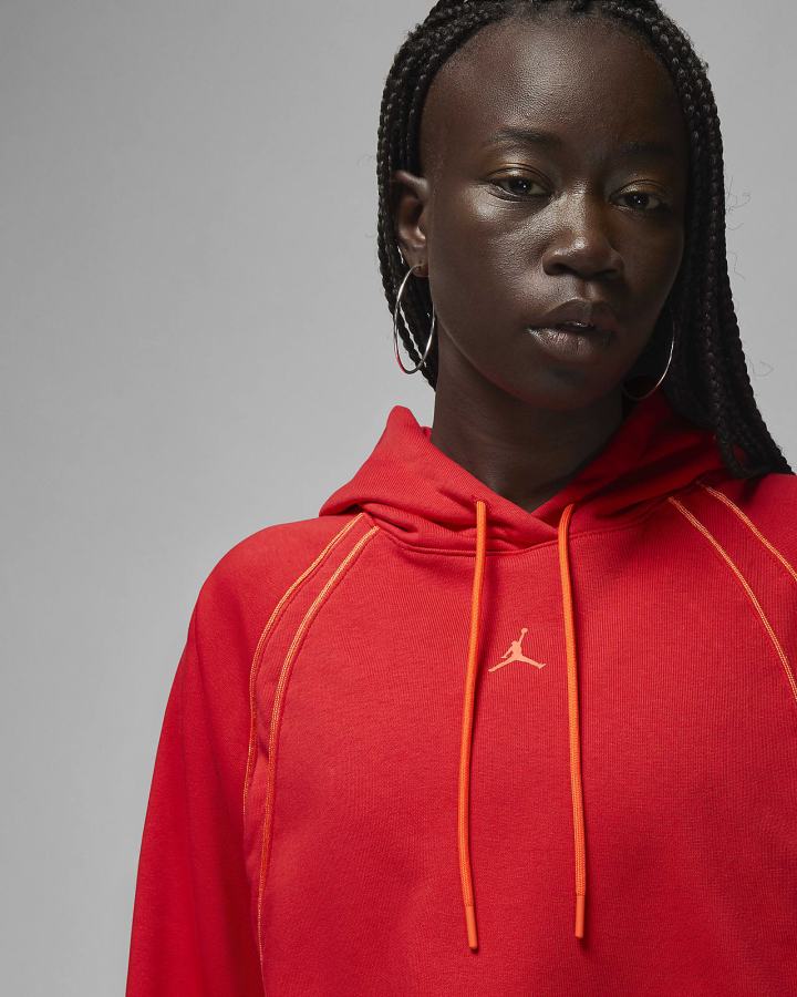 Pullover Nike Jordan Sport Cropped Mujer Rojas Naranjas | IQYCG-3746