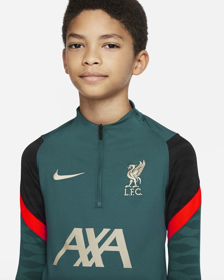 Pullover Nike Liverpool FC Strike Kids Soccer Drill Top Niño Turquesa Oscuro Rojas Claro Gris | UEYIM-7286