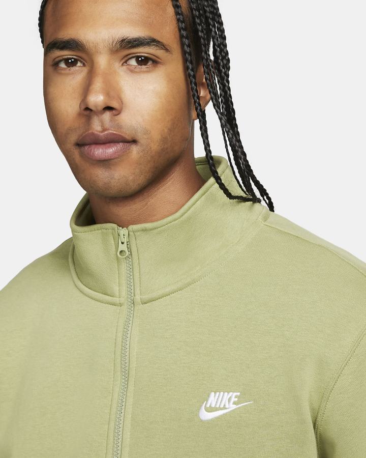 Pullover Nike Sportswear Club Brushed-Back 1/2-Zip Hombre Blancas | OIWPS-3907