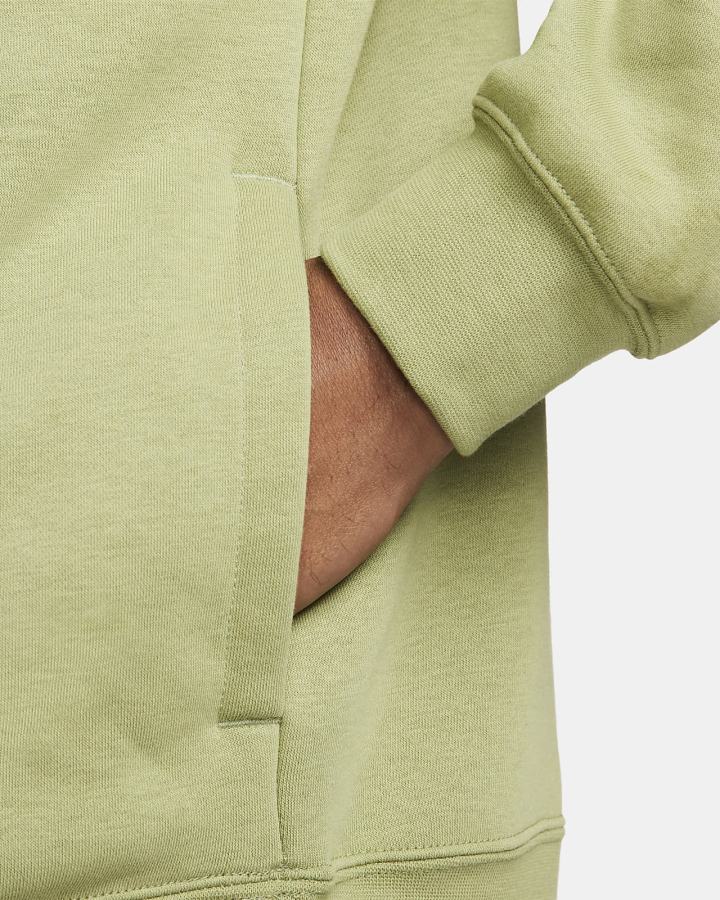 Pullover Nike Sportswear Club Brushed-Back 1/2-Zip Hombre Blancas | OIWPS-3907