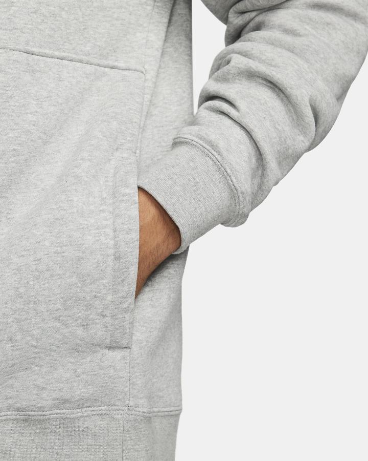 Pullover Nike Sportswear Club Brushed-Back 1/2-Zip Hombre Gris Oscuro Blancas | SOTYG-8701
