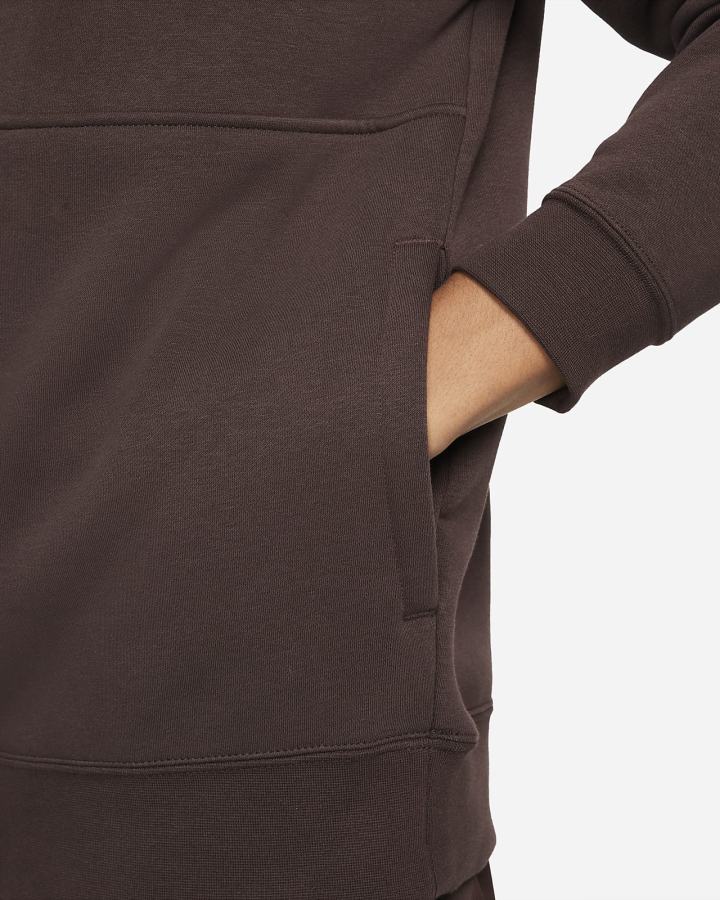 Pullover Nike Sportswear Club Brushed-Back 1/2-Zip Hombre Marrones Rojas | WYZAO-7958