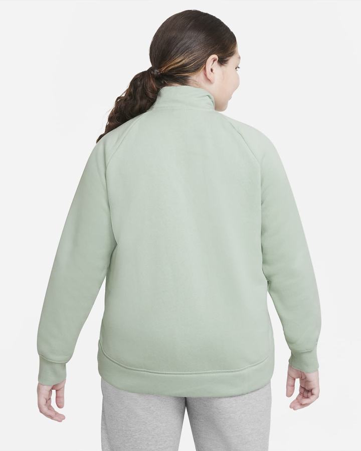 Pullover Nike Sportswear Club Fleece Kids 1/2-Zip (Extended Size) Niña Blancas | ATFBJ-8625
