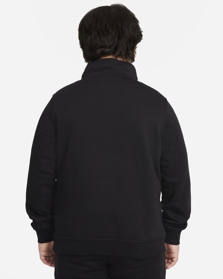 Pullover Nike Sportswear Club Kids 1/2-Zip Top Niño Negras Blancas | UPSAL-0853